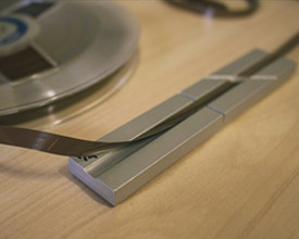 Splicing-audio-tape